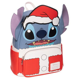 Loungefly Lilo & Stitch Holiday Santa Stitch Mini - Backpack - Entertainment Earth Exclusive - The Mage's Emporium ToyShnip Shopify Collective ToyShnip Used English Backpacks Japanese Style Comic Book