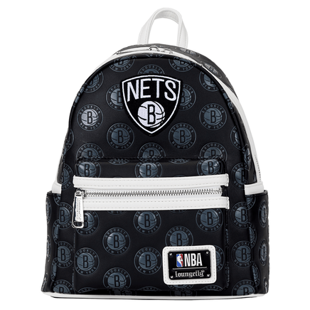Loungefly: NBA Brooklyn Nets Debossed Logo Mini Backpack - The Mage's Emporium Shumi Toys & Gifts Shopify Collective Shumi Toys & Gifts Used English Mini - Backpack Japanese Style Comic Book