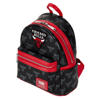 Loungefly: NBA Chicago Bulls Debossed Logo Mini Backpack - The Mage's Emporium Shumi Toys & Gifts Shopify Collective Shumi Toys & Gifts Used English Mini - Backpack Japanese Style Comic Book