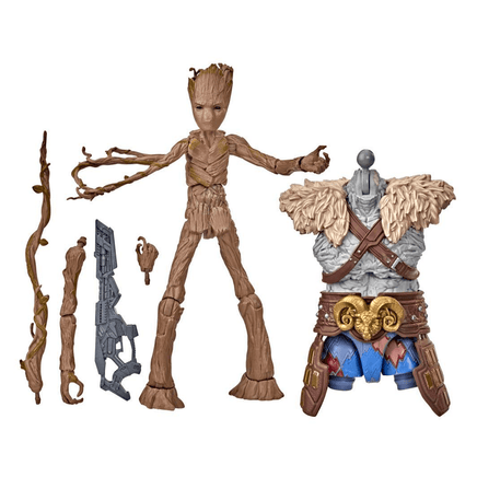 Marvel Legends: Thor: Love and Thunder - Groot 6 - Inch Action Figure (Korg Build - A - Figure) - The Mage's Emporium Shumi Toys & Gifts Shopify Collective Shumi Toys & Gifts Used English Marvel Legends Japanese Style Comic Book