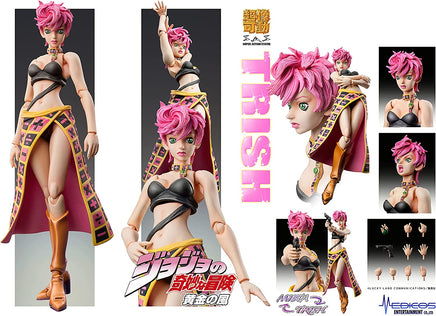 MediCos JoJo’s Bizarre Adventure Part 5: Chozo Kado Trish UNA Super Action Statue Figure - The Mage's Emporium Super Anime Store Shopify Collective Super Anime Store Used English Figures Japanese Style Comic Book