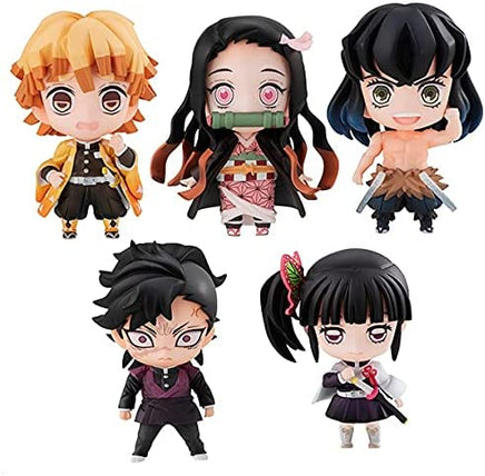 Megahouse Demon Slayer Kimetsu No Yaiba Tanjiro and Friends Mascot Set Complete Figure - The Mage's Emporium Super Anime Store Shopify Collective Super Anime Store Used English Keychain Japanese Style Comic Book