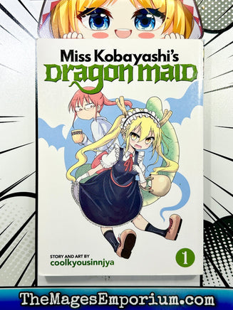 Miss Kobayashi's Dragon Maid Vol 1 - The Mage's Emporium Seven Seas 2407 all bis1 Used English Manga Japanese Style Comic Book