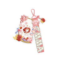MJ Studio: Emma Secret Forest Cherry Blossom Series Shaker Keychain - Red Apple Candy - The Mage's Emporium Shumi Toys & Gifts Shopify Collective Shumi Toys & Gifts Used English Keychain Japanese Style Comic Book