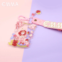 MJ Studio: Emma Secret Forest Cherry Blossom Series Shaker Keychain - Red Apple Candy - The Mage's Emporium Shumi Toys & Gifts Shopify Collective Shumi Toys & Gifts Used English Keychain Japanese Style Comic Book