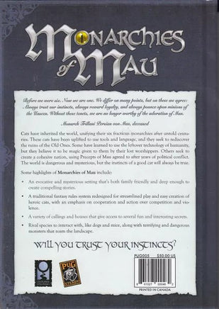 Monarchies of Mau Core Rulebook - Roleplaying Game - The Mage's Emporium PunkOuter Games PunkOuter Games Shopify Collective Used English Roleplaying Game Japanese Style Comic Book