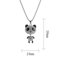 Movable Panda Rhinestone Pendant Necklace - The Mage's Emporium Kore Kawaii Kore Kawaii Shopify Collective Used English Japanese Style Comic Book