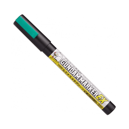 Mr. Hobby: Gundam Marker - EX Luminous Metallic Green Marker - The Mage's Emporium Shumi Toys & Gifts Shopify Collective Shumi Toys & Gifts Used English Merchandise - Tools Japanese Style Comic Book