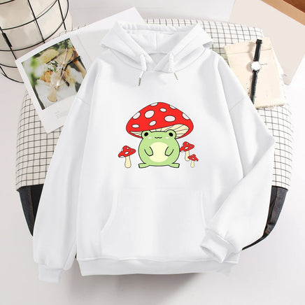 Mushroom Frog Hoodie - The Mage's Emporium Kore Kawaii Kore Kawaii Shopify Collective Used English Japanese Style Comic Book