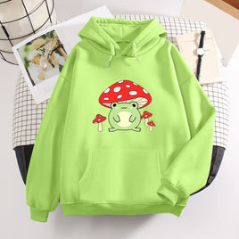Mushroom Frog Hoodie - The Mage's Emporium Kore Kawaii Kore Kawaii Shopify Collective Used English Japanese Style Comic Book