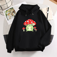 Mushroom Frog Hoodie - The Mage's Emporium Kore Kawaii Kore Kawaii Shopify Collective Used English Japanese Style Comic Book
