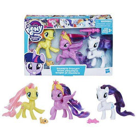 My Little Pony Equestria Friends Twilight Sparkle Rarity and Fluttershy Mini-Figures