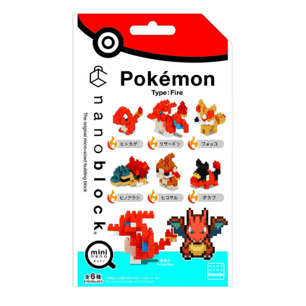 Nanoblock: Mininano Series: Pokemon (Fire Type) Set 1 Box of 6 - The Mage's Emporium Shumi Toys & Gifts Shopify Collective Shumi Toys & Gifts Used English Nanoblock Japanese Style Comic Book