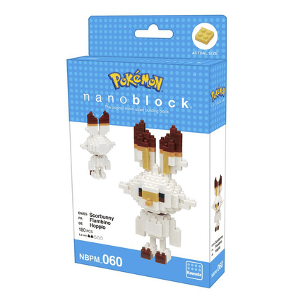 Nanoblock: Pokémon Series - Scorbunny - The Mage's Emporium Shumi Toys & Gifts Shopify Collective Shumi Toys & Gifts Used English Nanoblock Japanese Style Comic Book