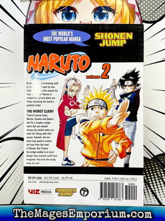 Naruto Vol 2 - The Mage's Emporium Viz Media 2409 BackInStock UPDATEMETA Used English Manga Japanese Style Comic Book