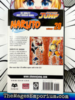 Naruto Vol 20 - The Mage's Emporium Viz Media 2409 BackInStock UPDATEMETA Used English Manga Japanese Style Comic Book