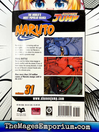 Naruto Vol 31 - The Mage's Emporium Viz Media 2409 BackInStock freebies Used English Manga Japanese Style Comic Book