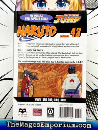 Naruto Vol 43 - The Mage's Emporium Viz Media 2409 BackInStock UPDATEMETA Used English Manga Japanese Style Comic Book