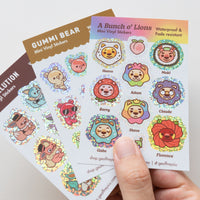 Naughty Bears Mini Vinyl Sticker Sheet - The Mage's Emporium Geoffrey Siu Art LLC Geoffrey Siu Art LLC Shopify Collective Used English Sticker Sheet Japanese Style Comic Book