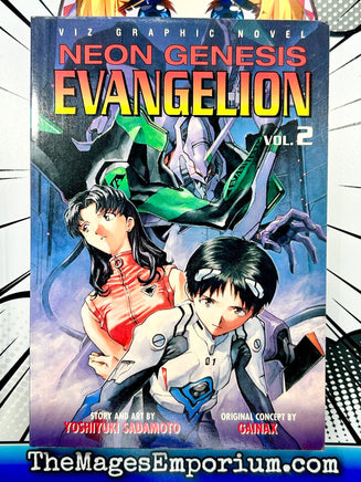 Neon Genesis Evangelion Vol 2 Oversized - The Mage's Emporium Viz Media 2406 alltags description Used English Manga Japanese Style Comic Book