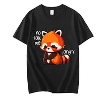 "No Talk Me I Angry" Red Panda T-Shirt - The Mage's Emporium Kore Kawaii Kore Kawaii Shopify Collective Used English Japanese Style Comic Book
