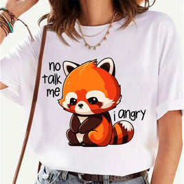 "No Talk Me I Angry" Red Panda T-Shirt - The Mage's Emporium Kore Kawaii Kore Kawaii Shopify Collective Used English Japanese Style Comic Book