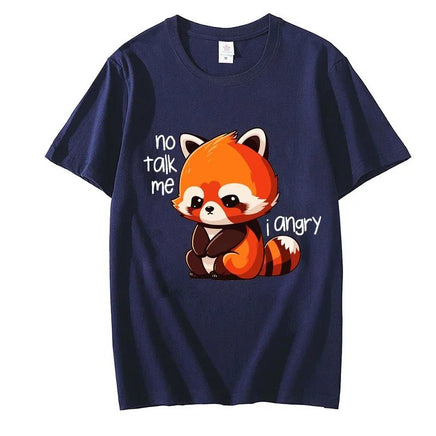 "No Talk Me I Angry" Red Panda T-Shirt - The Mage's Emporium Kore Kawaii Kore Kawaii Shopify Collective Used English Japanese Style Comic Book