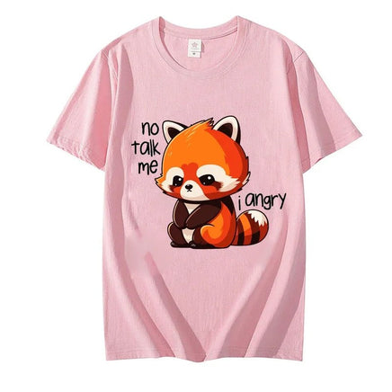 "No Talk Me I Angry" Red Panda T-Shirt - The Mage's Emporium Kore Kawaii Kore Kawaii Shopify Collective Used English Japanese Style Comic Book