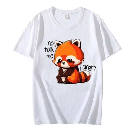 "No Talk Me I Angry" Red Panda T-Shirt - The Mage's Emporium Kore Kawaii Kore Kawaii Shopify Collective Used English Japanese Style Comic Book