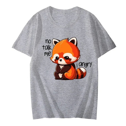 "No Talk Me I Angry" Red Panda T-Shirt - The Mage's Emporium Kore Kawaii Kore Kawaii Shopify Collective Used English Japanese Style Comic Book