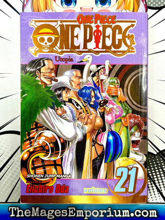 One Piece Vol 21 Gold Foil - The Mage's Emporium Viz Media 2411 UPDATEMETA Used English Manga Japanese Style Comic Book