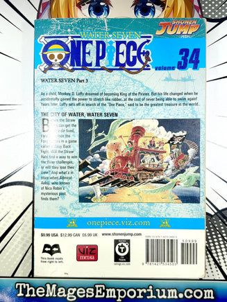 One Piece Vol 34 Ex Library - The Mage's Emporium Viz Media 2412 UPDATEMETA Used English Manga Japanese Style Comic Book