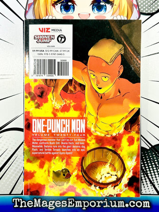 One-Punch Man Vol 24 - The Mage's Emporium Viz Media 2404 alltags description Used English Manga Japanese Style Comic Book