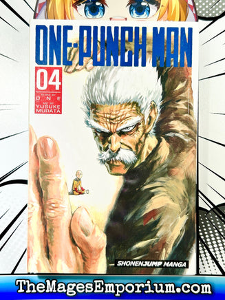 One - Punch Man Vol 4 - The Mage's Emporium Viz Media outofstock UPDATEMETA Used English Manga Japanese Style Comic Book