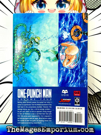 One - Punch Man Vol 4 - The Mage's Emporium Viz Media 2410 BackInStock UPDATEMETA Used English Manga Japanese Style Comic Book