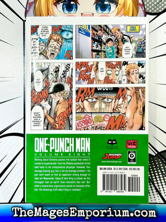 One - Punch Man: Vol. 8 - The Mage's Emporium Viz Media 2408 BackInStock UPDATEMETA Used English Manga Japanese Style Comic Book