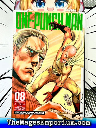 One - Punch Man: Vol. 8 - The Mage's Emporium Viz Media 2408 BackInStock UPDATEMETA Used English Manga Japanese Style Comic Book