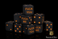 F**k Me & F**k You Dice | Matte Black