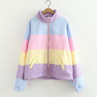 Pastel Puffer Jacket Hoodie - The Mage's Emporium Kore Kawaii Kore Kawaii Shopify Collective Used English Japanese Style Comic Book