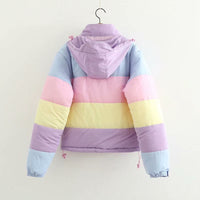 Pastel Puffer Jacket Hoodie - The Mage's Emporium Kore Kawaii Kore Kawaii Shopify Collective Used English Japanese Style Comic Book