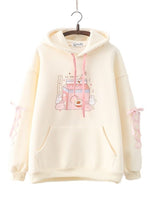 Peach Milk Bunnies Hoodie - The Mage's Emporium Kore Kawaii Kore Kawaii Shopify Collective Used English Japanese Style Comic Book