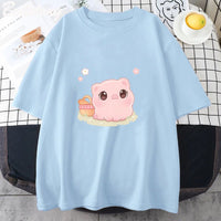 Piggy Picnic T-Shirt - The Mage's Emporium Kore Kawaii Kore Kawaii Shopify Collective Used English Japanese Style Comic Book