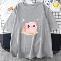 Piggy Picnic T-Shirt - The Mage's Emporium Kore Kawaii Kore Kawaii Shopify Collective Used English Japanese Style Comic Book