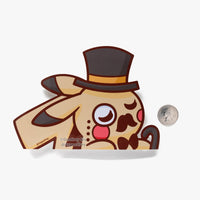 Piquitechu Vinyl Peeker Sticker (6.5") - The Mage's Emporium Geoffrey Siu Art LLC Geoffrey Siu Art LLC Shopify Collective Used English Vinyl Sticker Japanese Style Comic Book