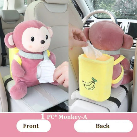 Plush Animal Car Tissue Box & Garbage Can - The Mage's Emporium Kore Kawaii Kore Kawaii Shopify Collective Used English Japanese Style Comic Book