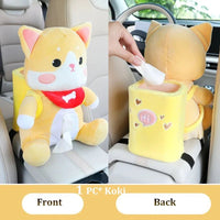 Plush Animal Car Tissue Box & Garbage Can - The Mage's Emporium Kore Kawaii Kore Kawaii Shopify Collective Used English Japanese Style Comic Book