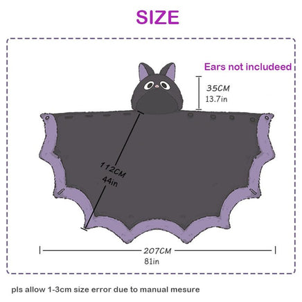 Plush Bat Cloak - The Mage's Emporium Kore Kawaii Kore Kawaii Shopify Collective Used English Japanese Style Comic Book