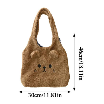 Plush Bear Tote Bag - The Mage's Emporium Kore Kawaii Kore Kawaii Shopify Collective Used English Japanese Style Comic Book