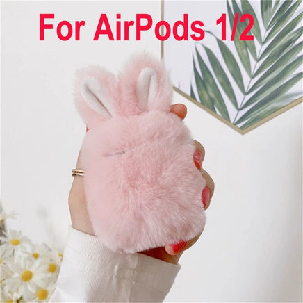 Plush Bunny Airpods Case - The Mage's Emporium Kore Kawaii Kore Kawaii Shopify Collective Used English Japanese Style Comic Book