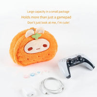 Plush Carrot Bunny Game Controller Case - The Mage's Emporium Kore Kawaii Kore Kawaii Shopify Collective Used English Japanese Style Comic Book
